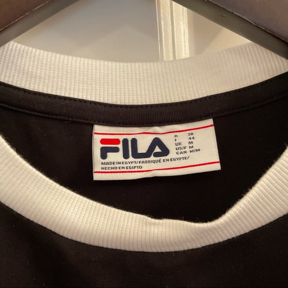 FILA Colorblock T-Shirt - NWT - Medium - Mint White Black - Picture 5 of 9